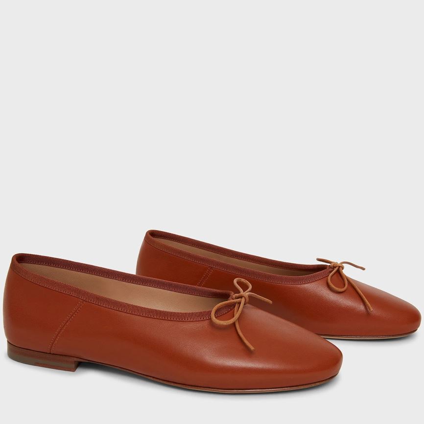 Women\'s Mansur Gavriel Dream Ballerina Ballet Flats Brown | AU 27M8QZ